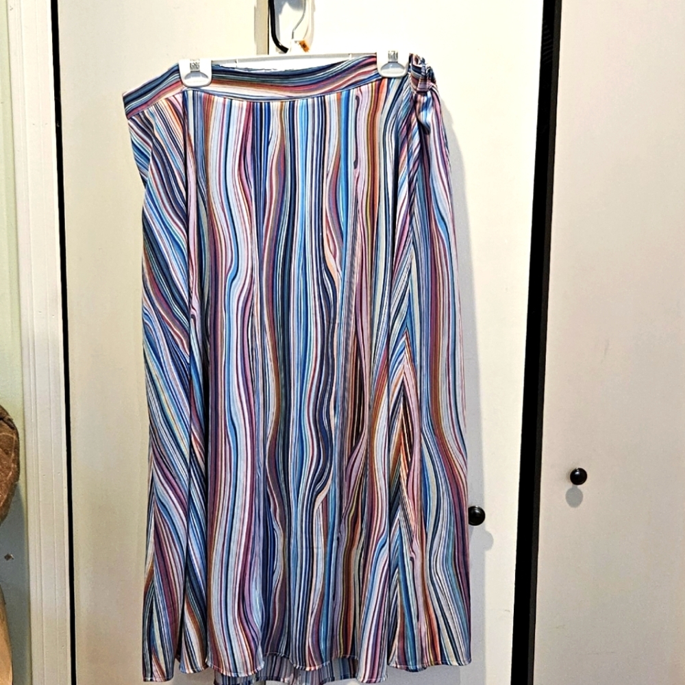Colorful CJ Banks maxi skirt size 1X